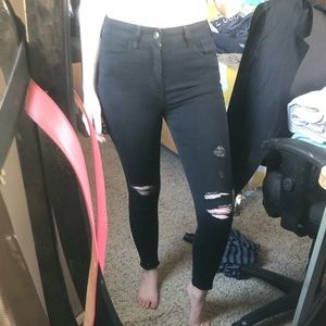 Highrise Distressed Jeans